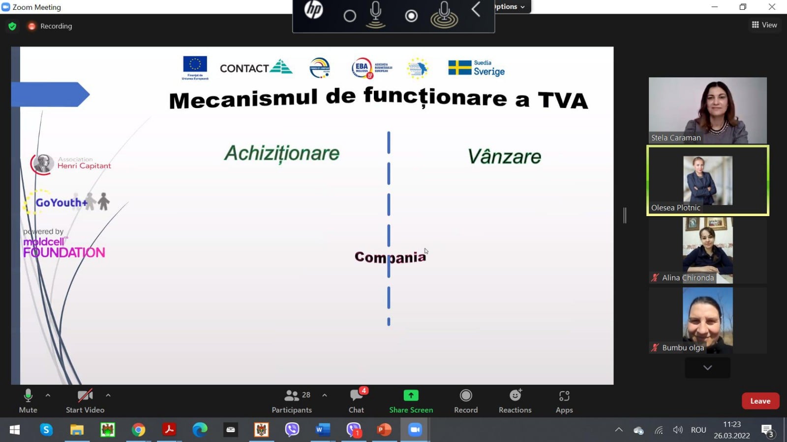 Ziua XII de instruire a tinerilor NEET din r. Hâncești (sesiunea I)